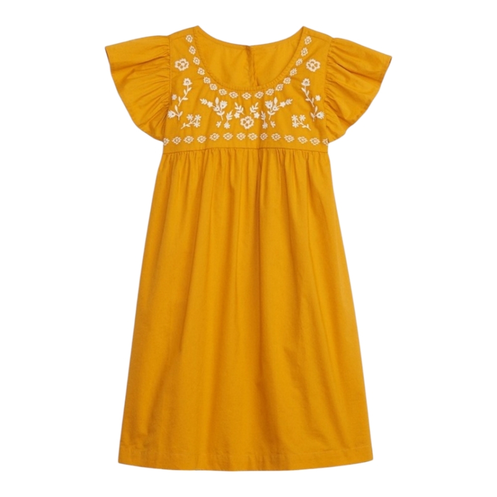 GAP Flutter Sleeve Embroidered Dress, XL